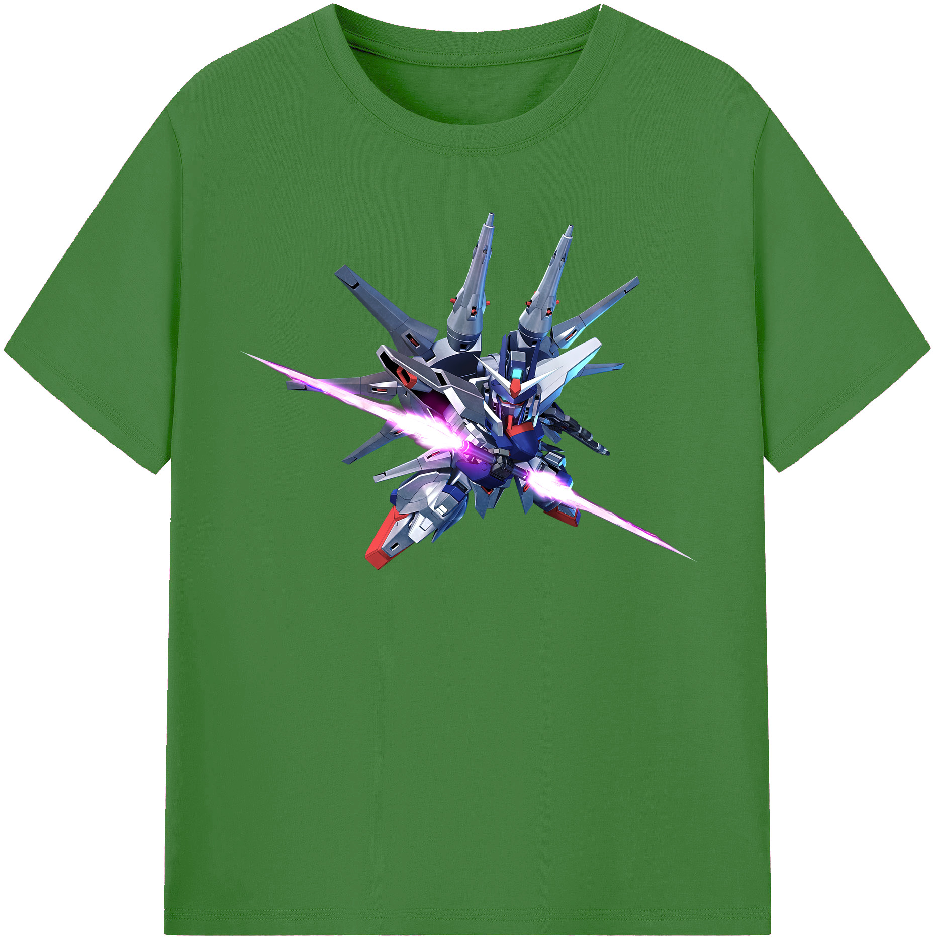 （画像用） 機動戦士ガンダム Mobile Suit Gundam レディースカジュアルプリントTシャツ（綿100％）